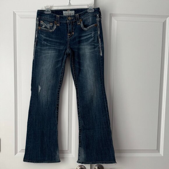 Big Star Maddie Mid-rise Bootcut Jeans Size 26 - Picture 3 of 11